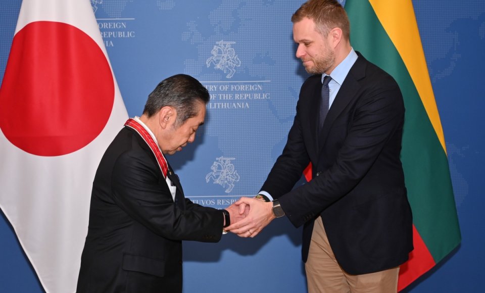 The Honorary Consul General of Lithuania in Japan receives Lithuania’s Diplomacy Star
