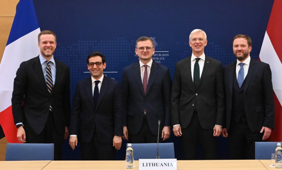 Landsbergis met with the Foreign Ministers of Estonia, Latvia, France and Ukraine in Vilnius: “We must draw red lines for Russia, not for ourselves“