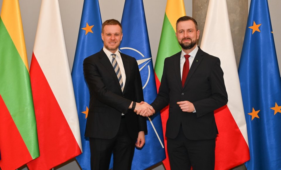 Landsbergis meets with Polish Deputy Prime Minister, Minister of National Defense Władysław...