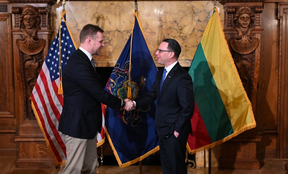 Landsbergis meets with the Governor of Pennsylvania: “Long-term partnership with Pennsylvania opens a wide scope for cooperation”