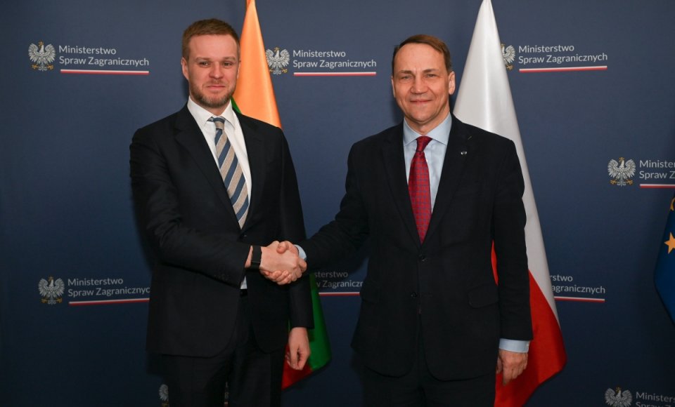 G. Landsbergis spotkał się w Warszawie z R. Sikorskim: „Historyczne partnerstwo strategiczne Litwy i Polski stale się umacnia, nadając nowy impuls całej Europie”
