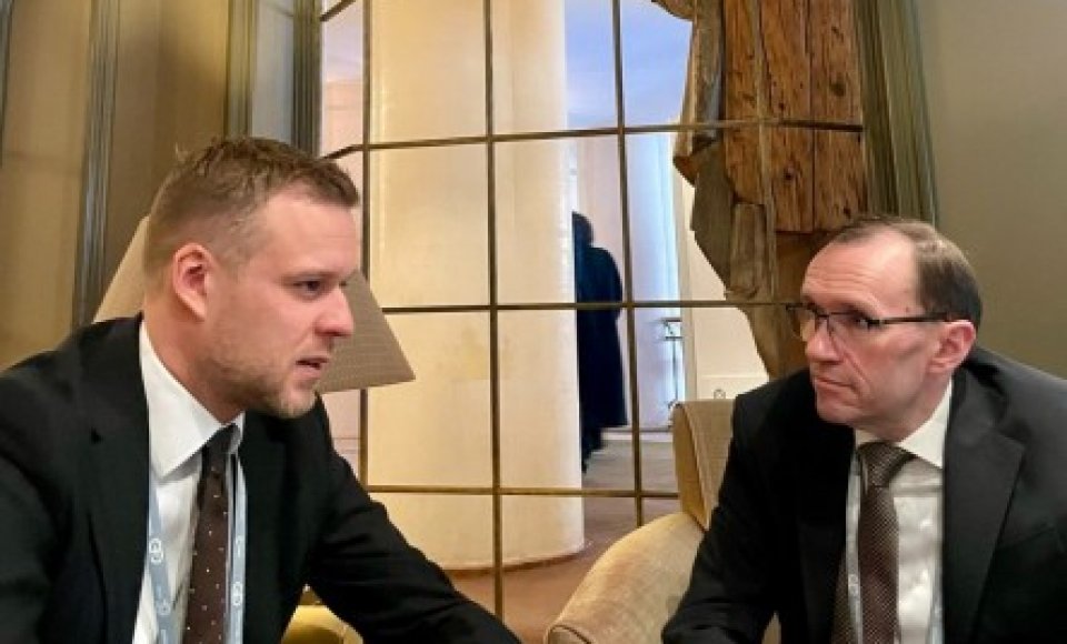 G. Landsbergis susitiko su Norvegijos užsienio reikalų ministru: Didinkime paramą Ukrainai – jokio nuovargio, tik ryžtas