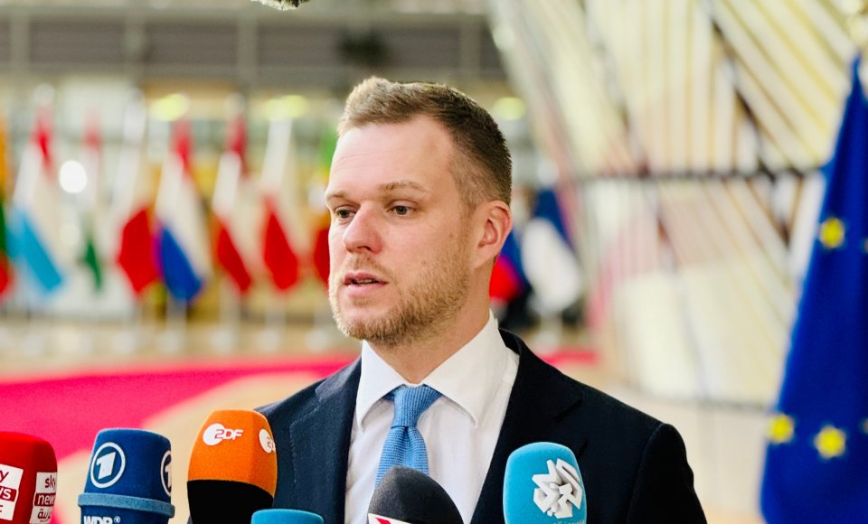 G. Landsbergis Briuselyje: stebuklas, kad Ukraina atlaiko Rusijos puolimą su tokiais mažais amunicijos kiekiais