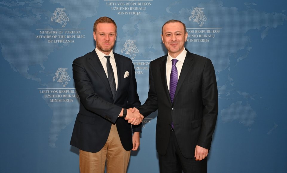Landsbergis met with the Secretary of the Security Council of Armenia: “We support Armenia’s aspirations to deepen its cooperation with the European Union”
