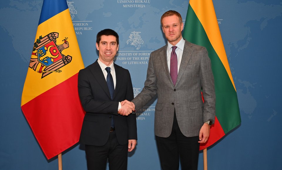 Landsbergis meets his Moldovan counterpart, underlines Lithuania's support for Moldova's EU path