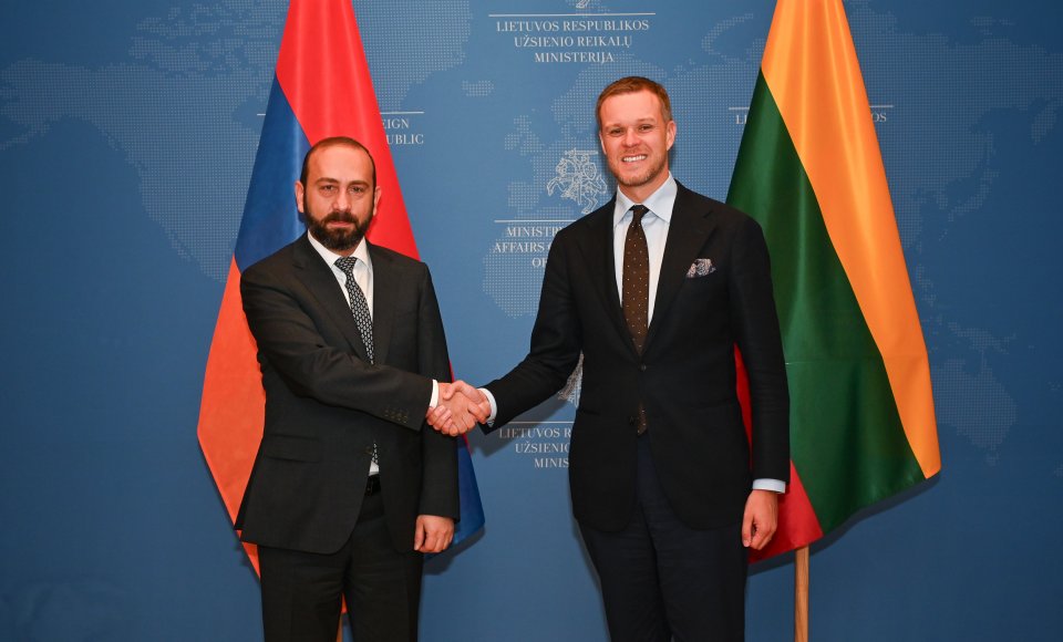 Landsbergis meets Armenian Foreign Minister: more EU in Armenia means more resilience, stronger economy and democracy, more support for difficult but necessary changes 