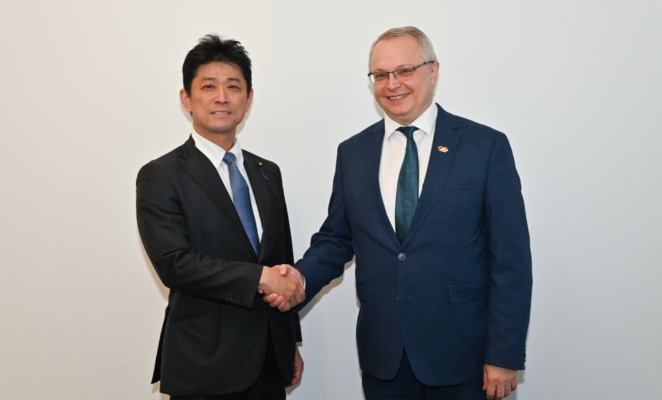 Viceministras E. Meilūnas: turime vienyti pastangas su Japonija ir kitomis bendramintėmis šalimis toliau remiant Ukrainą