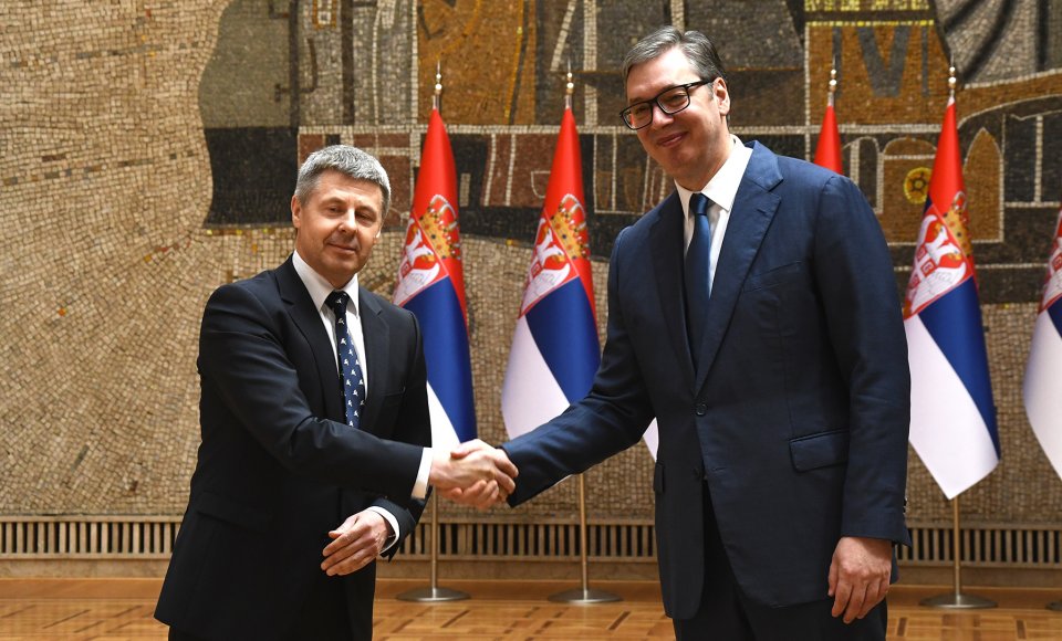 Lietuvos ambasadorius įteikė skiriamuosius raštus Serbijos Prezidentui