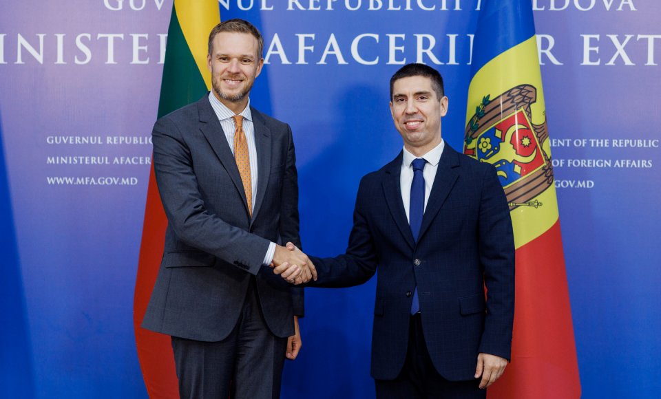 Landsbergis at the meeting with Popșoi: “We fully support Moldova’s European integration”
