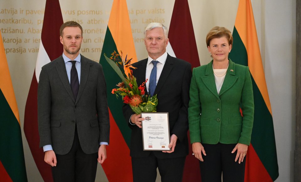 G. Landsbergis lankosi Rygoje: V. Zelenskio Pergalės planas realus ir įgyvendinamas