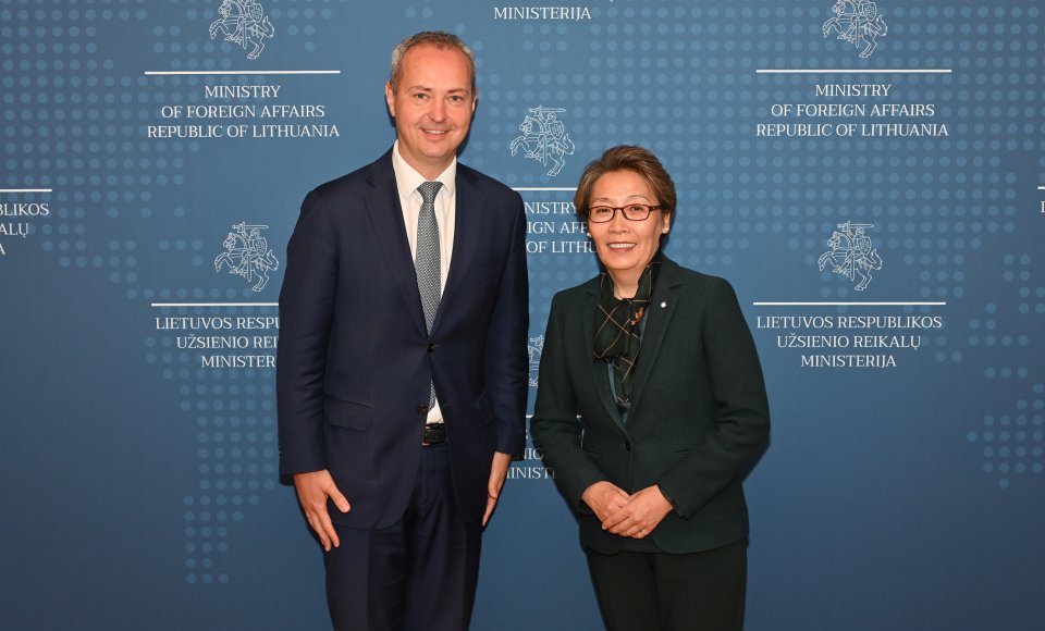 Vilniuje įvyko Lietuvos ir Mongolijos dvišalės politinės konsultacijos 