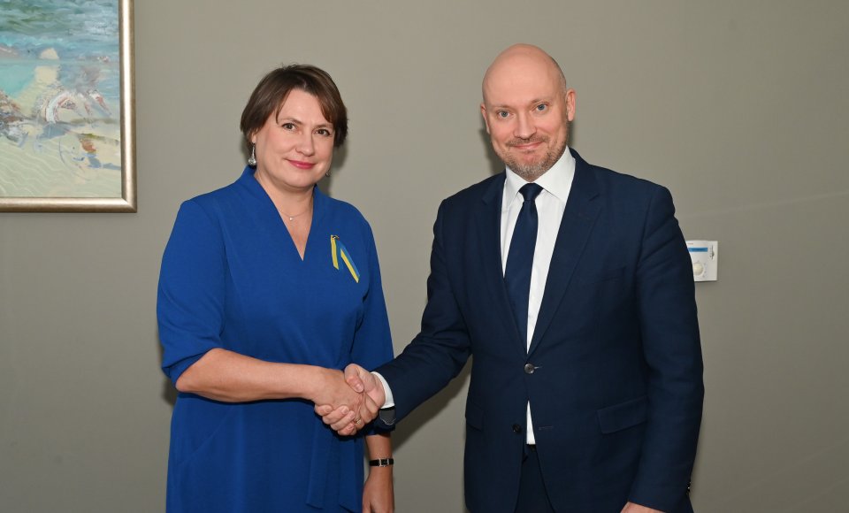 Viceministras J. Survila susitiko su naująja Estijos ambasadore