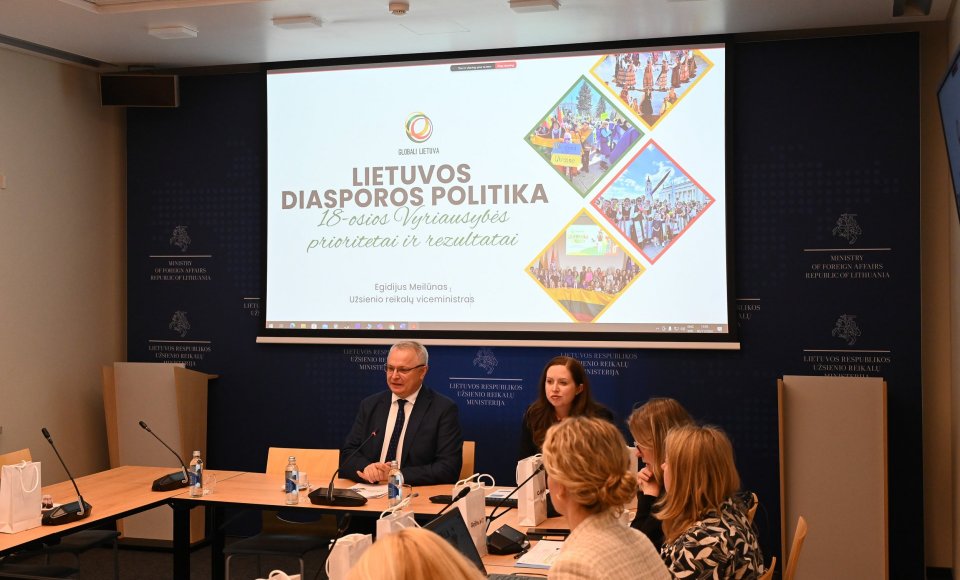 Viceministras E. Meilūnas: stiprinant valstybės ryšius su diaspora padarytas proveržis