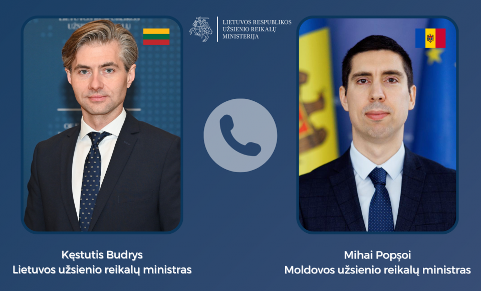 Ministras K. Budrys: Lietuva rems Moldovą kovoje su Rusijos grėsmėmis