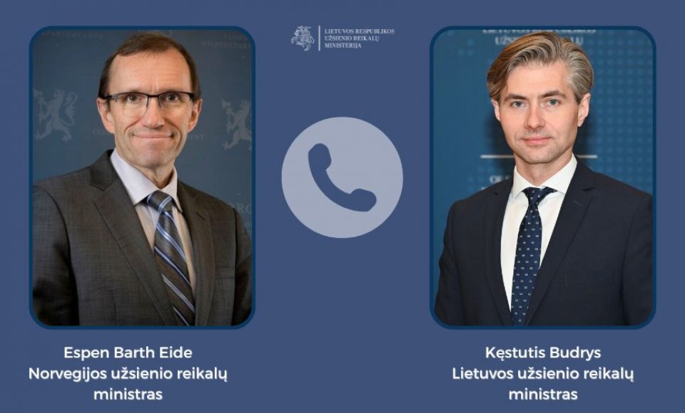 Ministras K. Budrys:  Lietuva suinteresuota plėsti bendradarbiavimą su Norvegija saugumo ir...