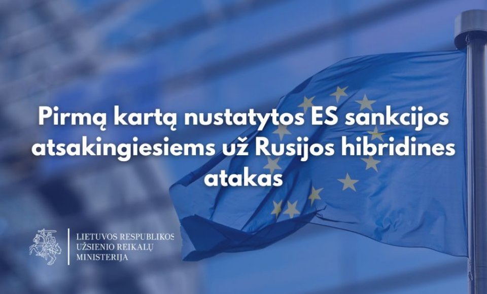 ES pirmą kartą nustatė sankcijas už Rusijos hibridines atakas