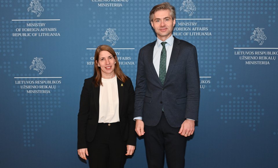 Ministras K. Budrys susitiko su Izraelio ambasadore