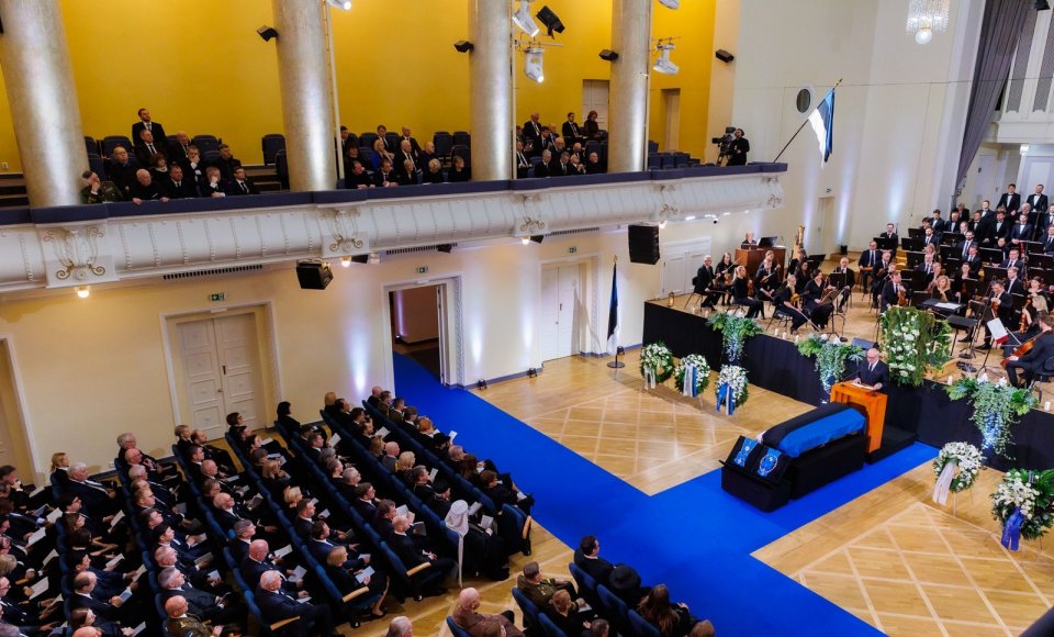 Užsienio reikalų ministras dalyvavo buvusio Estijos Prezidento laidotuvėse 