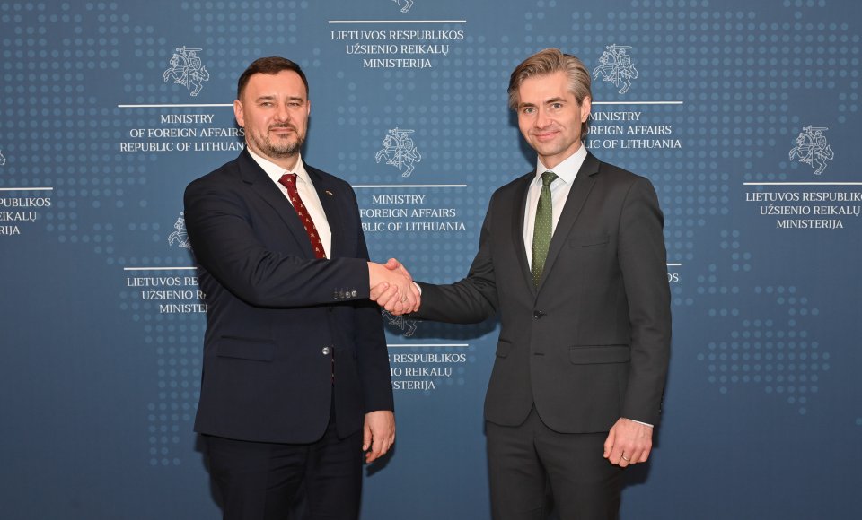 Budrys meets with Ukrainian Ambassador: European security depends on our joint commitment 