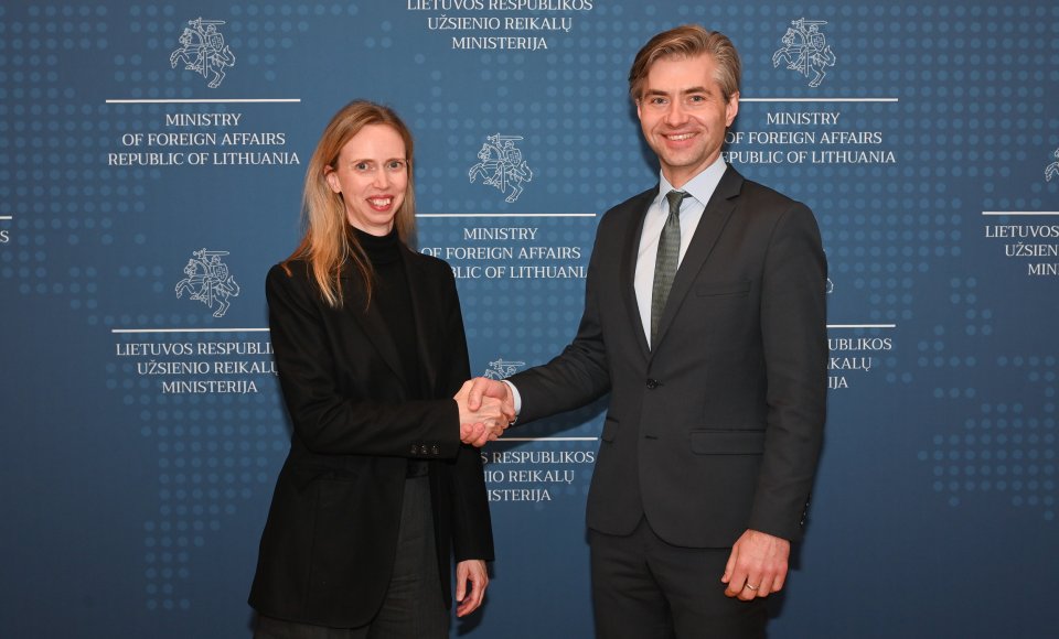 Foreign Minister Budrys at the meeting with the U.S. Ambassador to Lithuania: “The U.S. strategic...
