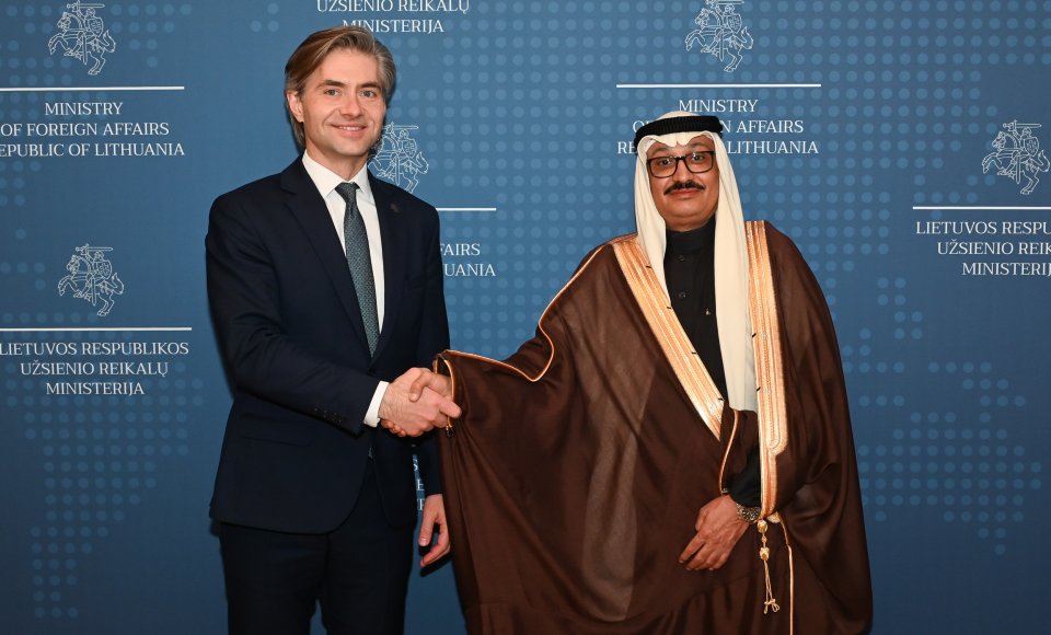 Minister Budrys met with the Ambassador of Saudi Arabia to Lithuania