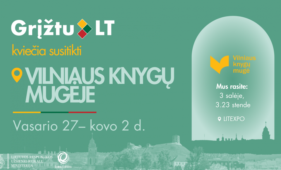 Vilniaus knygų mugėje – kvietimas sugrįžti į Lietuvą
