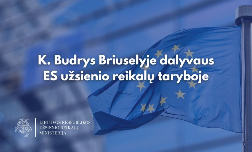 Ministras K. Budrys Briuselyje dalyvaus ES užsienio reikalų taryboje