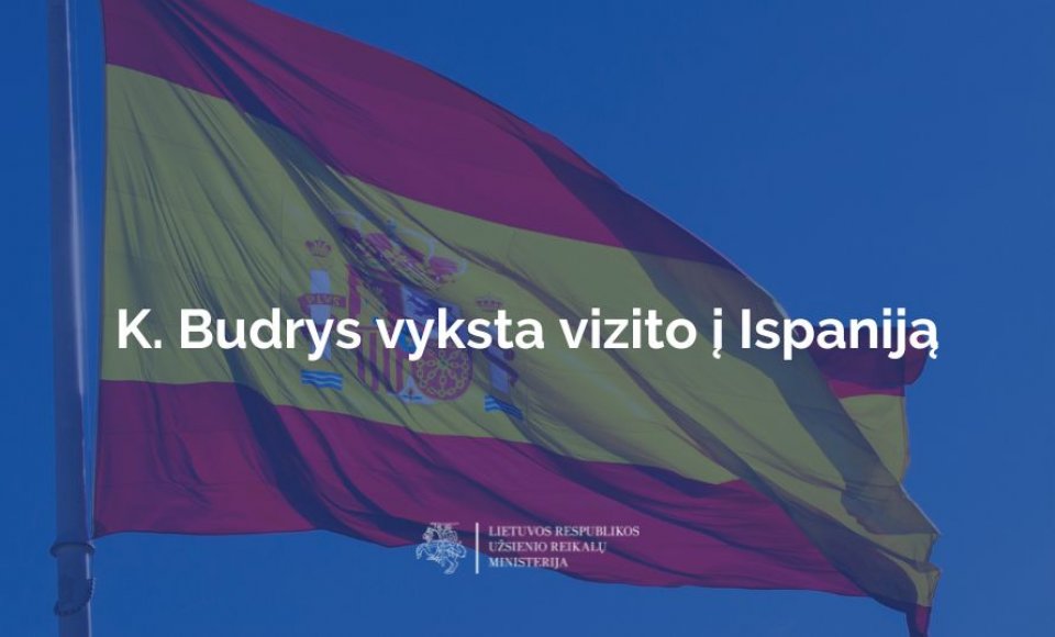 Užsienio reikalų ministras vyksta vizito į Ispaniją