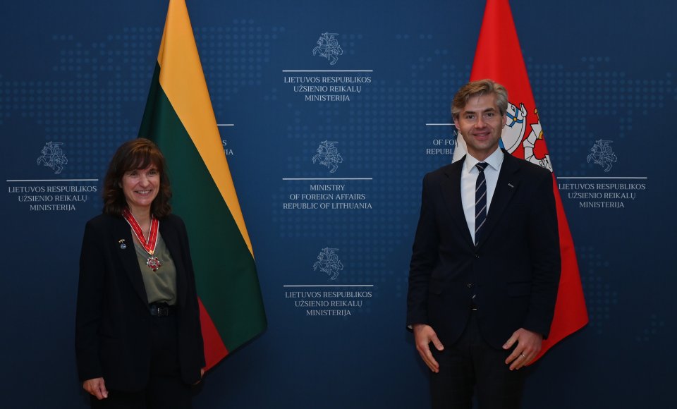 Lithuania’s Diplomacy Star awarded to Nathalie Sylvie Drach-Temam, President of Sorbonne University