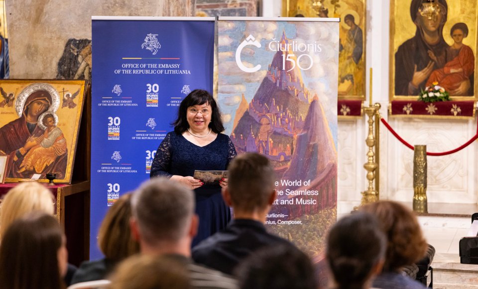 Lietuvos vakarai Šiaurės Makedonijoje įprasmino abiejų šalių diplomatinių santykių 30-metį ir M. K. Čiurlionio 150-ąsias gimimo metines