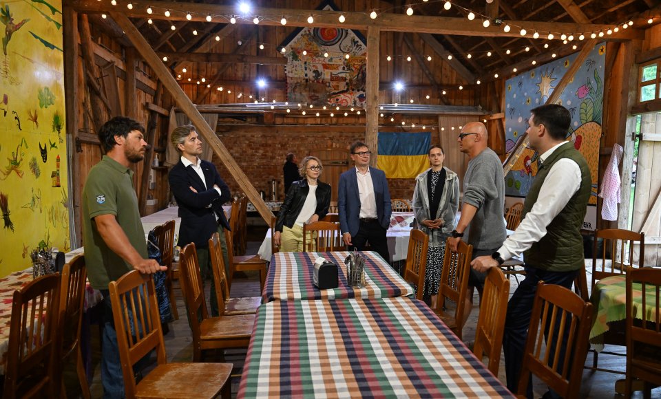 Minister Budrys visited a camp for Ukrainian war orphans