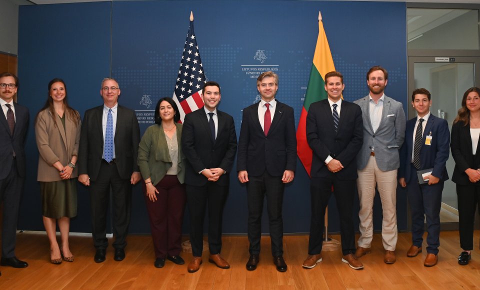 A delegation of the U.S. Congressional staffers is visiting Lithuania