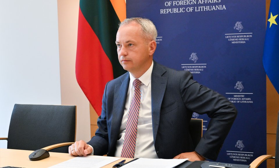 Wiceminister Pranevičius na nadzwyczajnym posiedzeniu ministrów spraw zagranicznych UE: w tym krytycznym momencie UE musi wesprzeć Ukrainę realnymi działaniami
