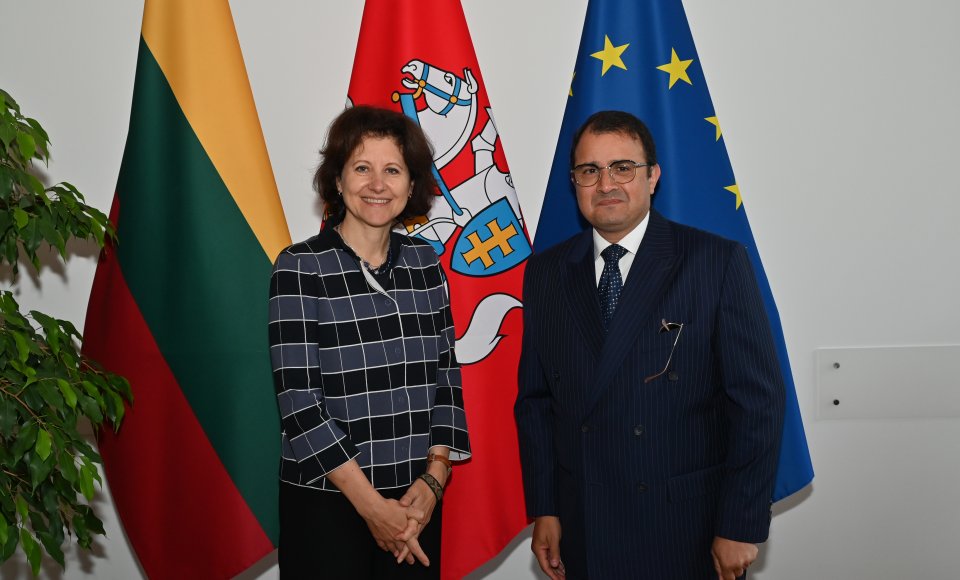 Viceministrė A. Plepytė atsisveikino su kadenciją baigiančiu Egipto ambasadoriumi