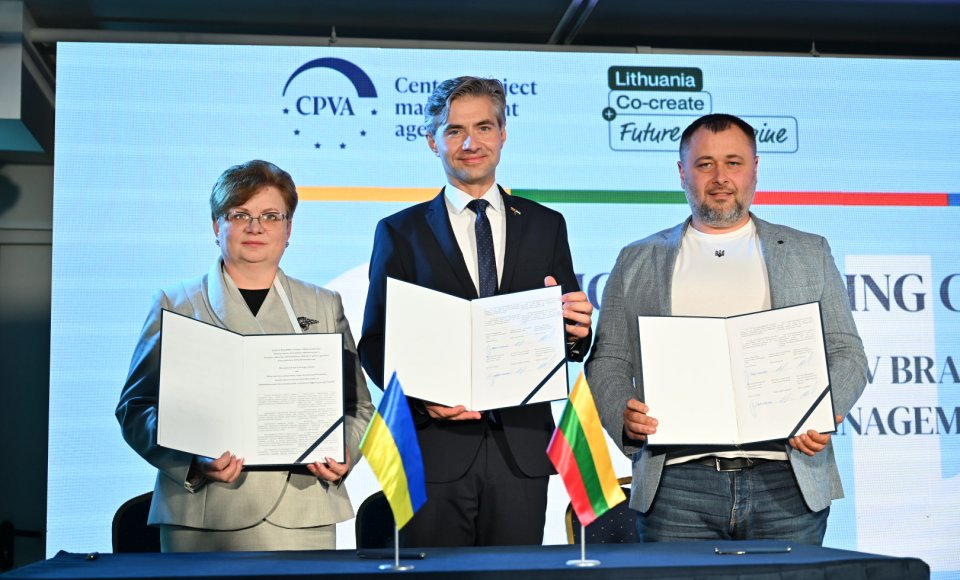 In Kyiv, Budrys opened branch of the Lithuanian Central Project Management Agency, which will implement support projects
