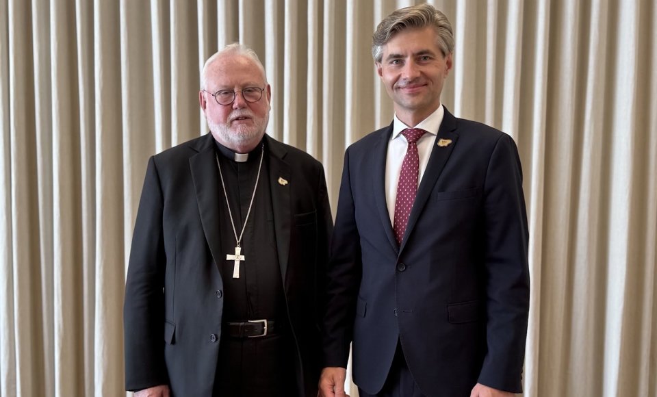 Kęstutis Budrys a rencontré le Secrétaire du Saint-Siège pour les relations avec les États