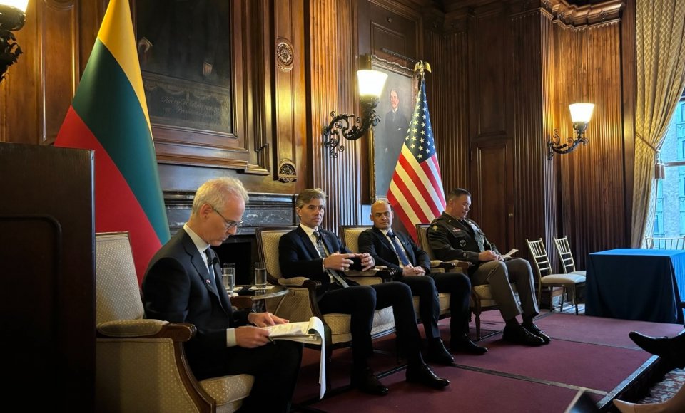 Minister Budrys wziął udział w Forum Biznesu Przemysłu Obronnego Litwa-USA w Nowym Jorku