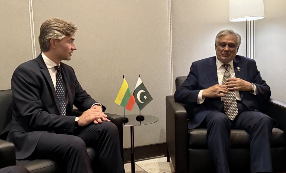 Kęstutis Budrys a rencontré le vice-premier ministre du Pakistan à New York