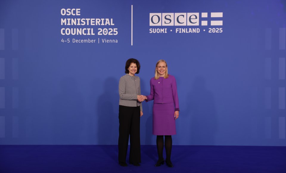 Vice-Minister Plepytė at the OSCE Ministerial Council in Vienna: Russia's war against Ukraine violates all the principles of the Helsinki Final Act, and Russia will be held to account