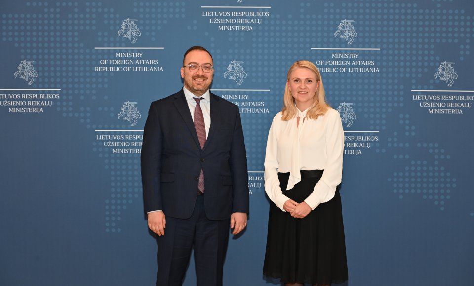 URM kanclerė A. Stakėnienė susitiko su Armėnijos užsienio reikalų ministerijos generaliniu...