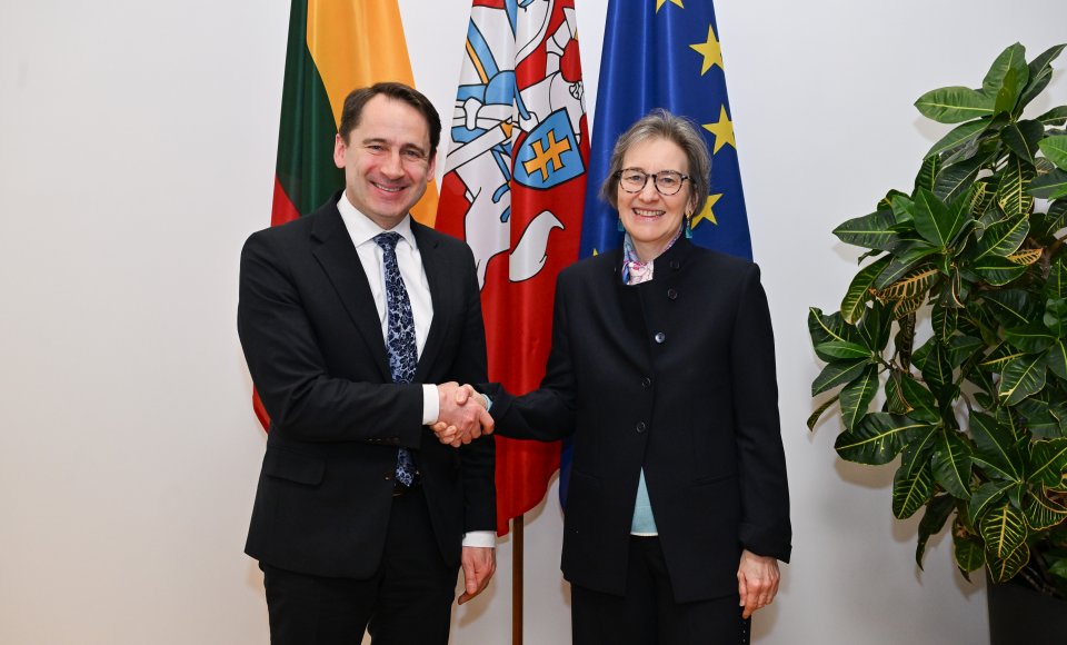 Viceministras S. Mitkus susitiko su naujai paskirtais Liuksemburgo ir Portugalijos ambasadoriais Lietuvai