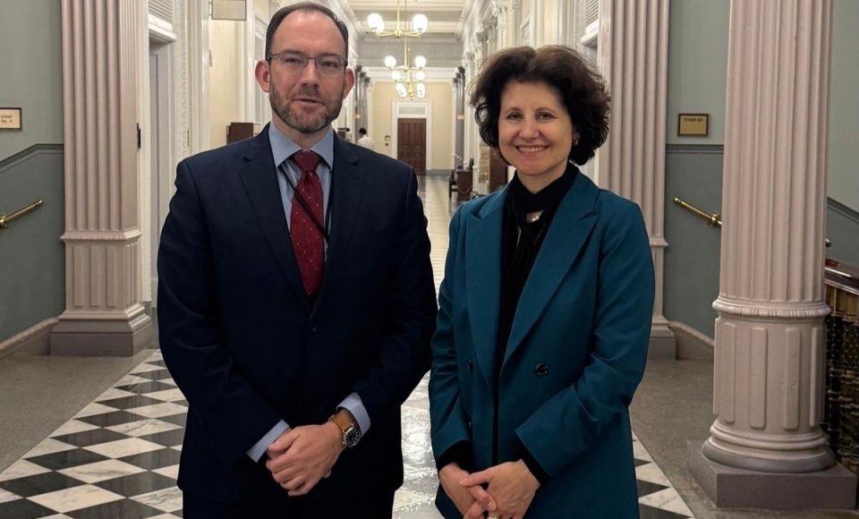 Viceministrė A. Plepytė susitikime su JAV nacionalinio saugumo patarėjo pavaduotoju A. Baker:...