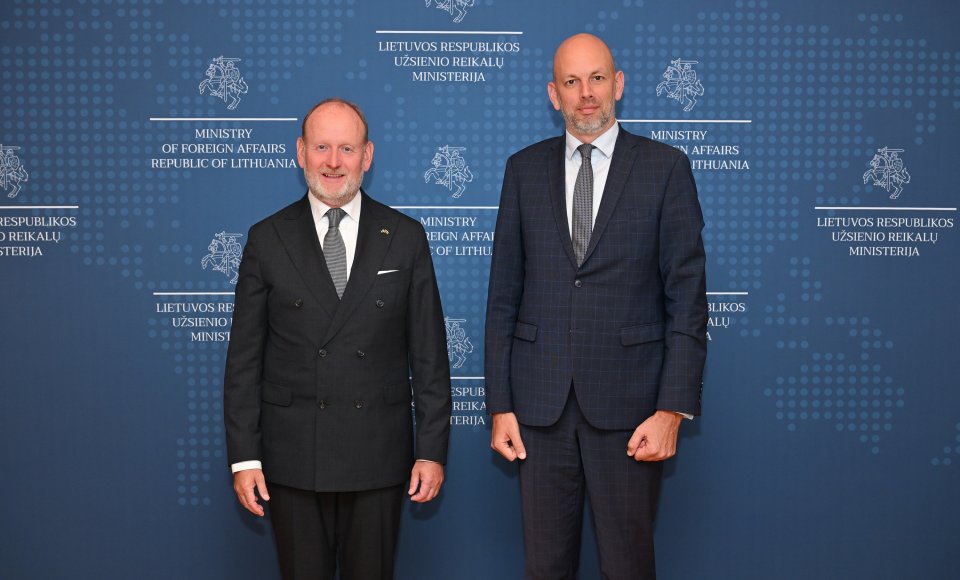 Political Director Skusevičius met with the new Swedish ambassador   