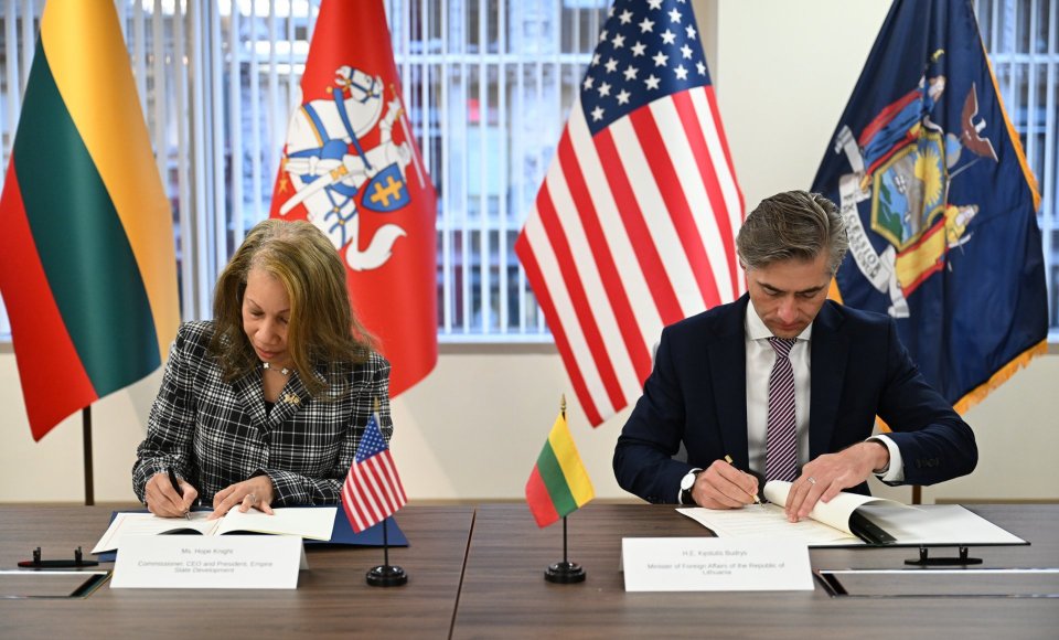 Lietuva ir Niujorko valstija stiprina partnerystę