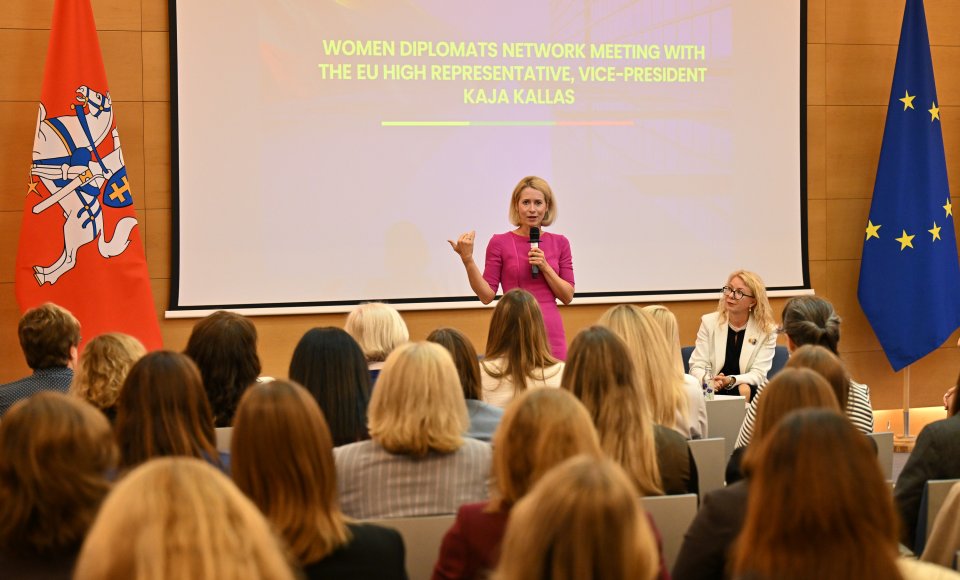 Lithuanian women diplomats meet with the High Representative and Vice-President of the European Commission Kallas