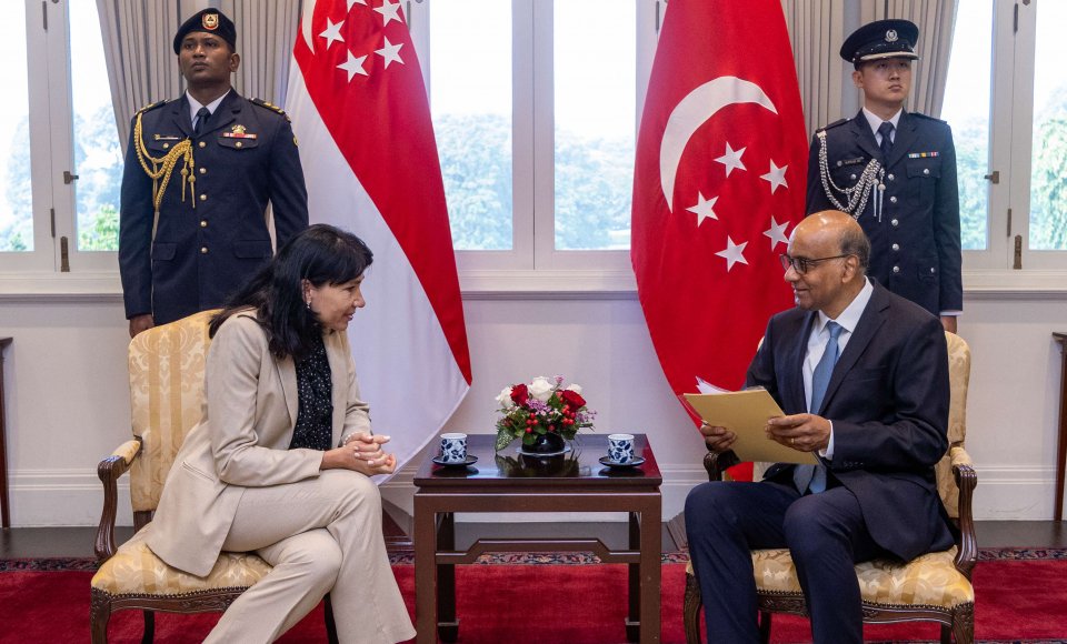Ambassador Jasilionytė presents her credentials to the President of Singapore