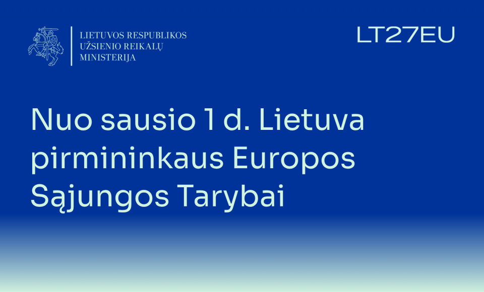 K. Budrys: likus 100 dienų iki Lietuvos pirmininkavimo ES Tarybai – esame pasirengę 
