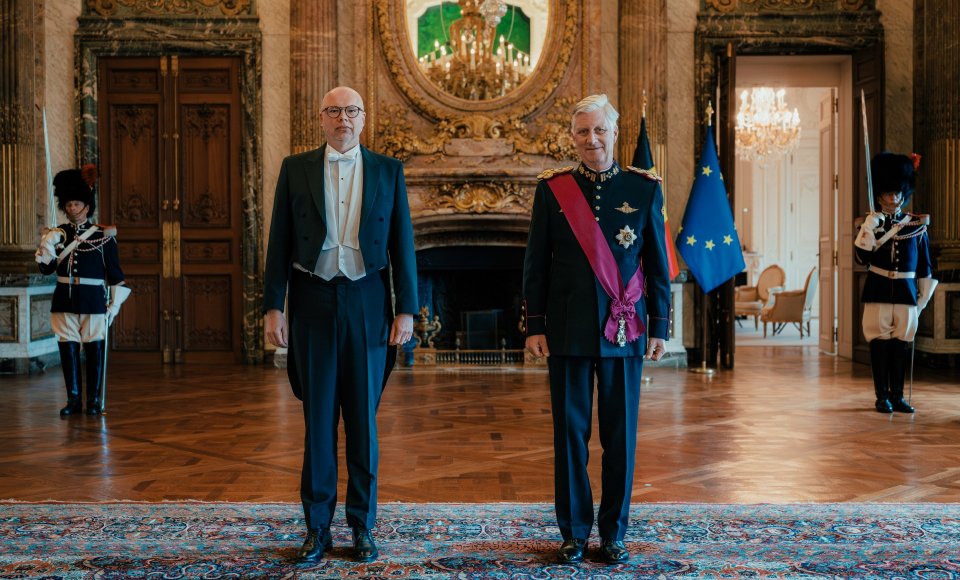 Ambasadorius R. Davidonis įteikė skiriamuosius raštus Belgijos karaliui