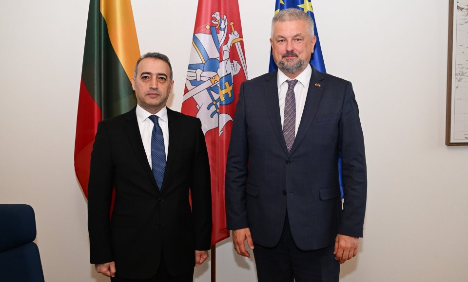 Viceministras V. Verbickas susitiko su naujai paskirtu Jordanijos ambasadoriumi Lietuvai