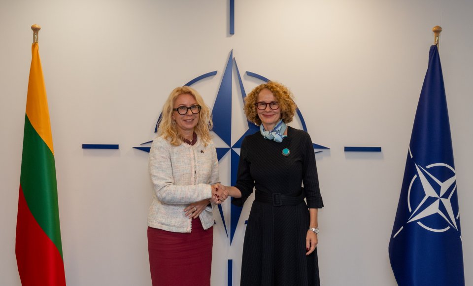 Viceministrė L. Rukštelienė susitiko su NATO generalinio sekretoriaus pavaduotoja